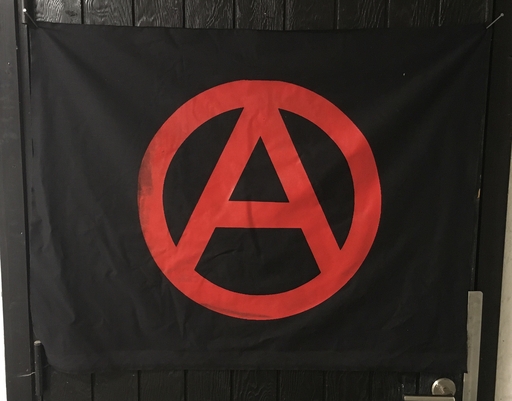 A red on black - banner