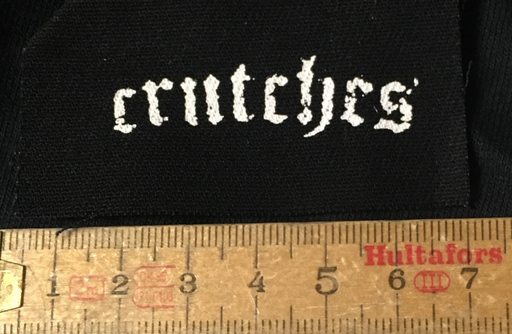 Crutches, old eng. logo mini - patch