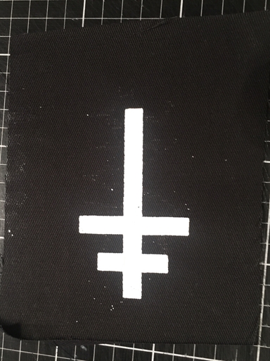 Inverted partriarchal cross - patch