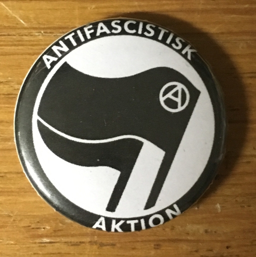 Antifascistisk Aktion, (A) - 1” pin