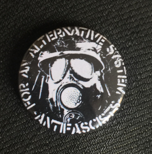 Antifascists, For An Alternative System - 1" pin