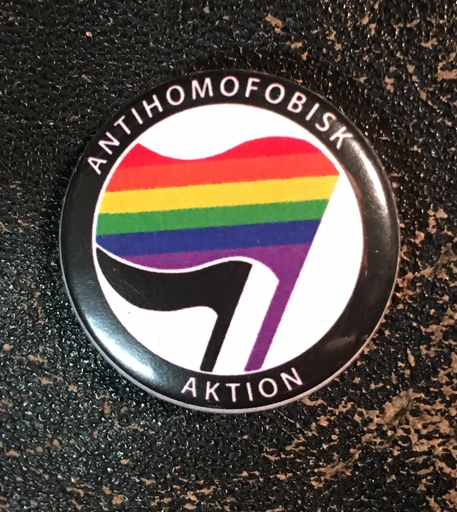 Antihomofobisk Aktion - 1” pin