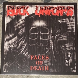 Black Uniforms, Faces of death - LP Red w/Black splatter vinyl