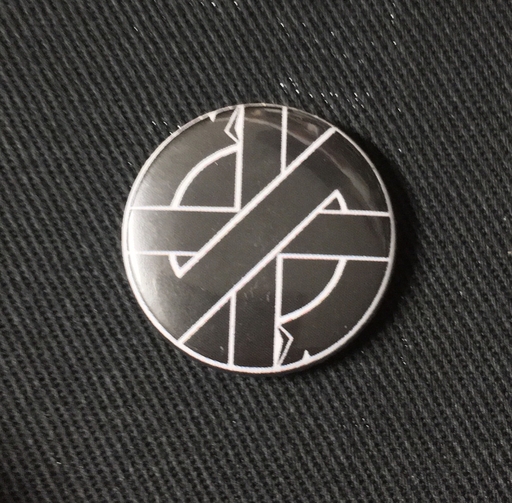 Crass, logo - 1” pin