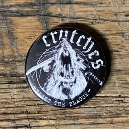 Crutches, fight the plague - 1” pin