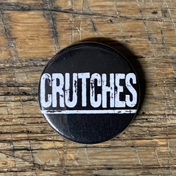 Crutches, logo - 1” pin