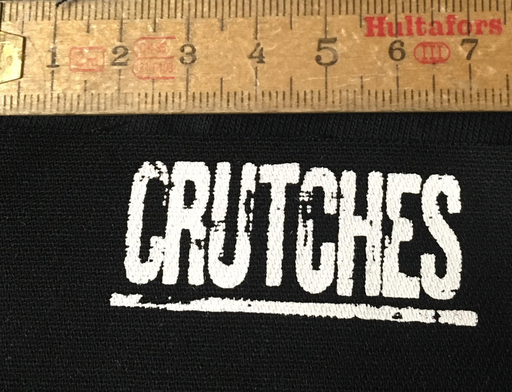 Crutches, logo mini - patch