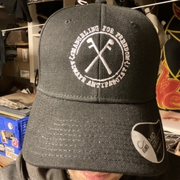 Crutches, mangeling for freedom, always antifascist - embroidered cap