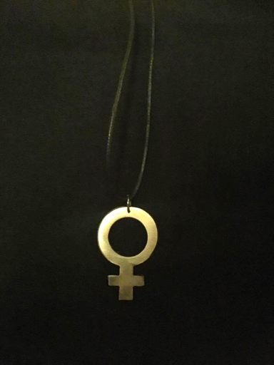 Feminist sign - necklace