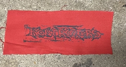 Kontrovers, black logo red - patch