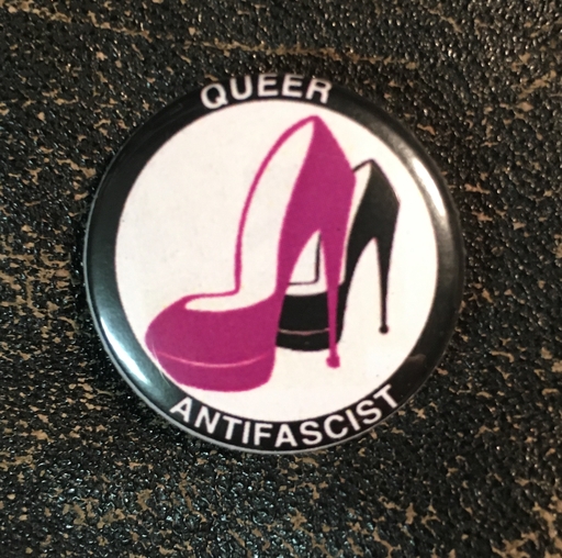 Queer Antifascist - 1” pin