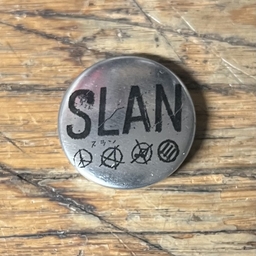 SLAN, silver logo - pin