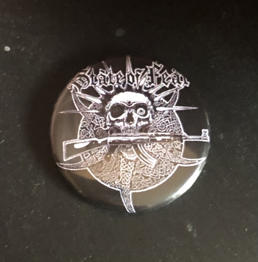State of Fear, skull logo 1” pin