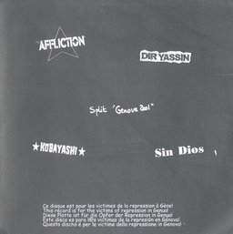 ffliction / Sin Dios / Dir Yassin / Kobayashi – Split "Genova 2001" 7"
